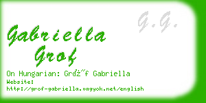 gabriella grof business card